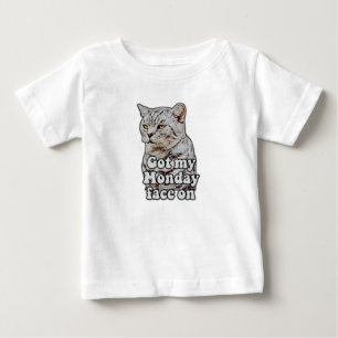 Camiseta De Bebé Meme divertido de gato para amantes de los gatitos