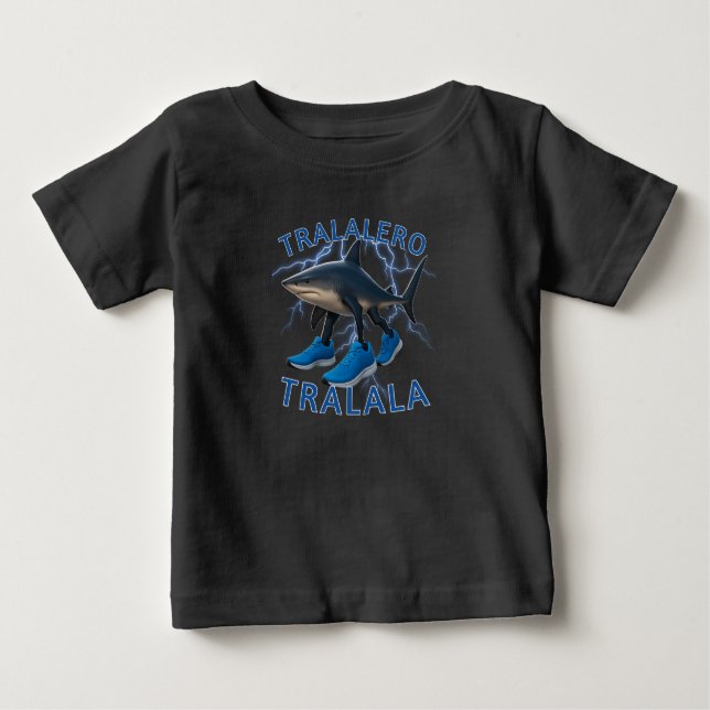 Camiseta De Bebé Meme italiano Tralero Tralala Bootleg Brainrot (Anverso)