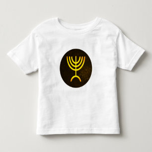 Camiseta De Bebé Menorah Flame