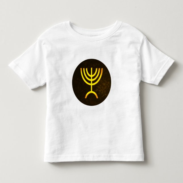 Camiseta De Bebé Menorah Flame (Anverso)