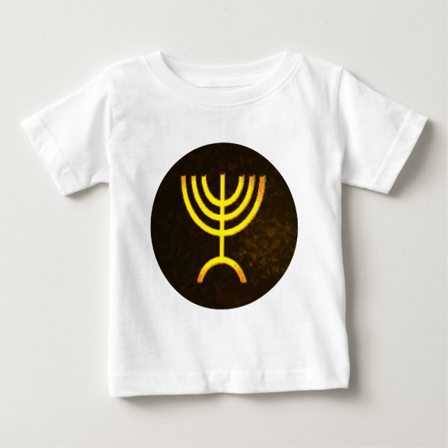 Camiseta De Bebé Menorah Flame (Anverso)