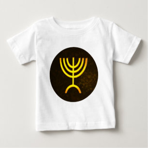 Camiseta De Bebé Menorah Flame