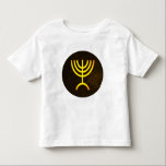 Camiseta De Bebé Menorah Flame<br><div class="desc">Una representación digital de la menorah judía de siete ramas (hebreo: מְ נ וֹ רָ ). La menorah de siete ramas, utilizada en el santuario portátil establecido por Moisés en el desierto y más tarde en el Templo en Jerusalén, ha sido un símbolo del judaísmo desde la antigüedad y es...</div>