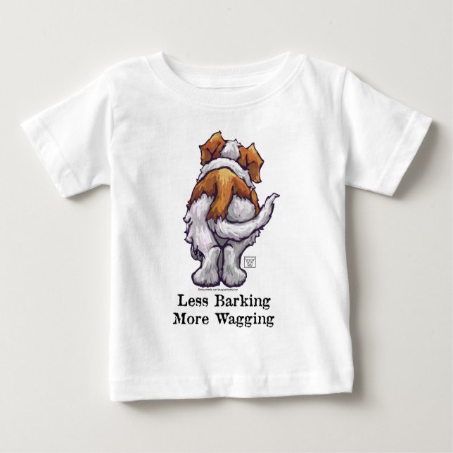 Camiseta De Bebé Menos Barking, Más Salto (Anverso)