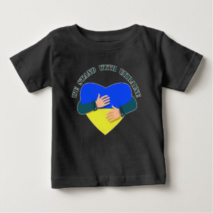Camiseta De Bebé Mensaje inspirador Estamos con Ucrania