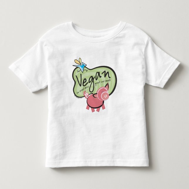 Camiseta De Bebé Mensaje vegan curado (Anverso)