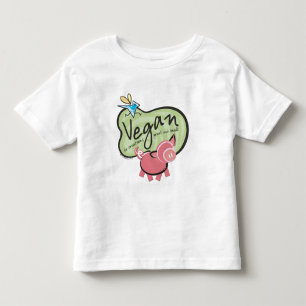 Camiseta De Bebé Mensaje vegano cutáneo