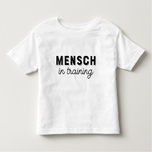 Camiseta De Bebé Mensch en el entrenamiento del humor judío