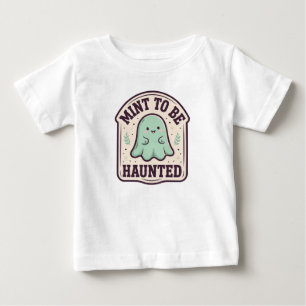 Camiseta De Bebé Menta para ser atormentada adorable bebé fantasma