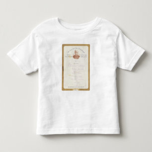 Camiseta De Bebé Menú del Príncipe von Bismarcks