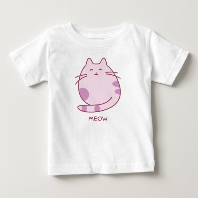 Camiseta De Bebé Meow (Anverso)