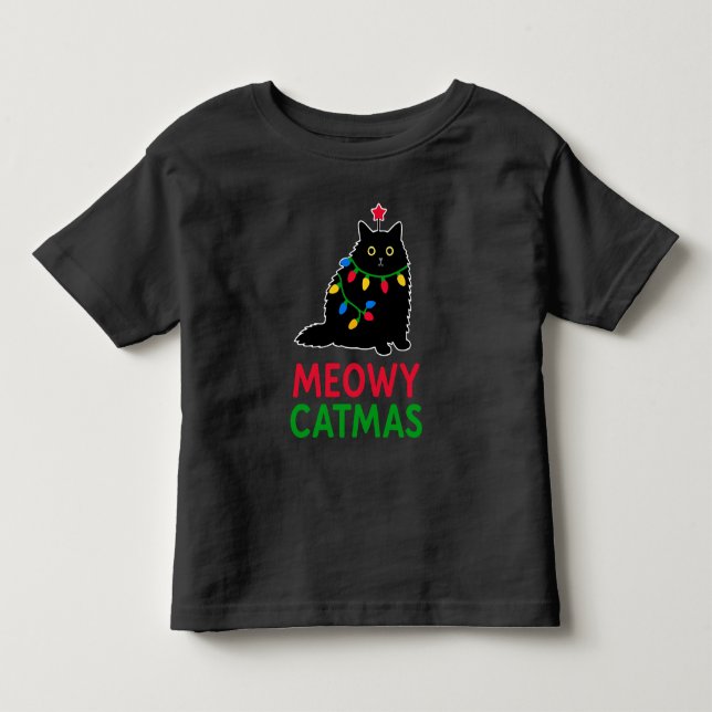 Camiseta De Bebé Meowy Navidad (Anverso)