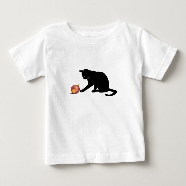 Camiseta De Bebé Meowy Navidades Funny Cat (Anverso)