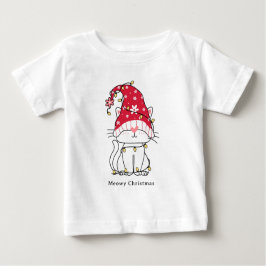 Camiseta De Bebé Meowy Navidades Funny Navidades burdos