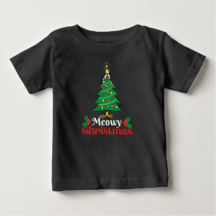 Camiseta De Bebé Meowy Navidades T-Shirt