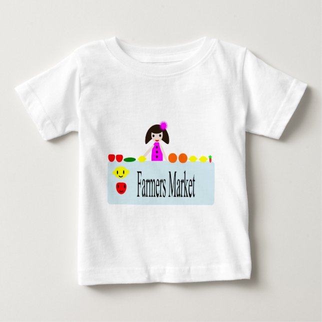 Camiseta De Bebé Mercado de agricultores (Anverso)
