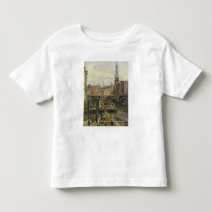 Camiseta De Bebé Mercado flotante en un canal en Hamburgo, 1905