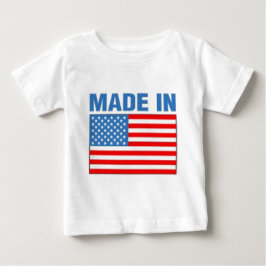 Camiseta De Bebé Mercancías hechas en Estados Unidos