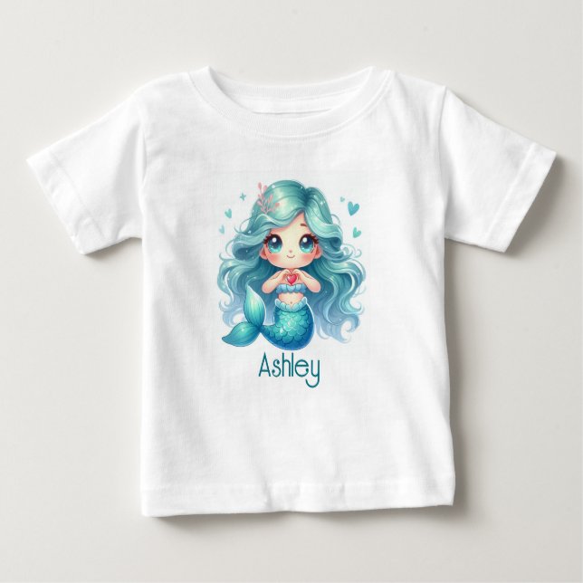 Camiseta De Bebé Mermaid Love (Anverso)