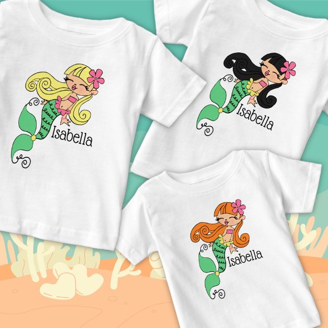 Camiseta De Bebé Mermaid T-Shirt (Subido por el creador)