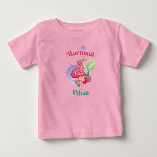 Camiseta de bebé Mermaid Vibes (Anverso)