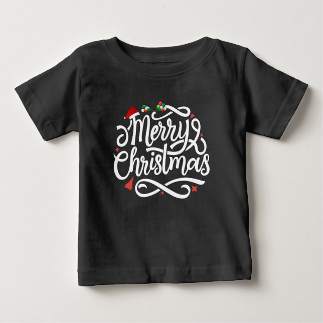 Camiseta De Bebé Merry Christmas-61039 (Anverso)