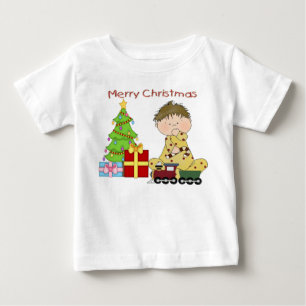 Camiseta De Bebé Merry Christmas Boy Infant Long Sleeve T-Shirt