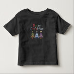 Camiseta De Bebé Merry Christmas Cross Xmas Tree Retro<br><div class="desc">Merry Christmas Cross Xmas Tree Retro</div>