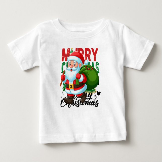 Camiseta De Bebé Merry Christmas Delivery (Anverso)