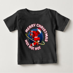 CAMISETA DE BEBÉ MERRY CHRISTMAS FUNNY SPACE ASTRONAUT