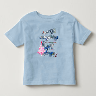 Camiseta De Bebé Merry Everything & Happy Always - Árbol rosa