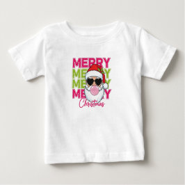 Camiseta De Bebé Merry Merry Christmas