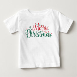 Camiseta De Bebé Merry navidad Textos