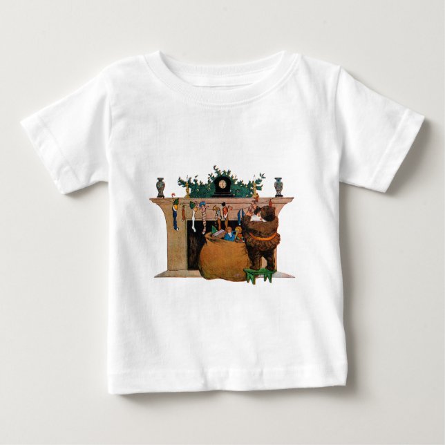 Camiseta De Bebé Merry Old Christmas Elf, Jessie Willcox Smith (Anverso)
