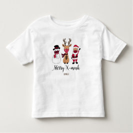 Camiseta De Bebé Merry X-Mask Funny Buffalo Plaid Santa