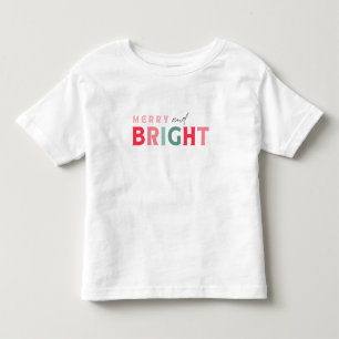 Camiseta De Bebé Merry y Bright - lindo colorido