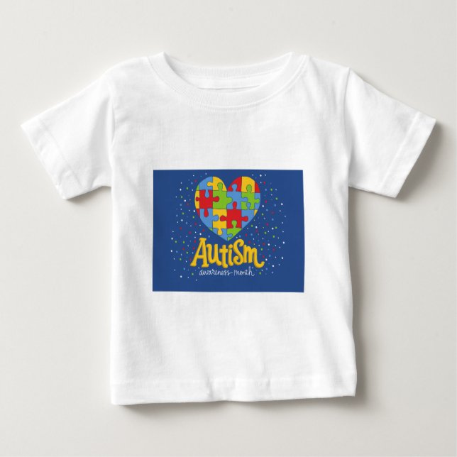 Camiseta De Bebé mes de concienciación sobre el autismo (Anverso)