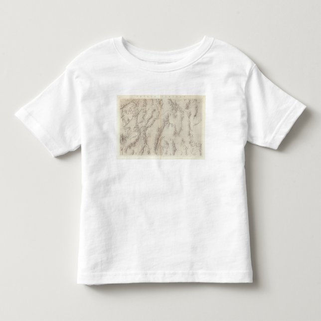 Camiseta De Bebé Meseta de Nevada topográfica (Anverso)