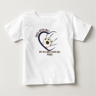 Camiseta De Bebé ¿Mess Conmigo? Mi Gran Hermano Tiene Pasta4