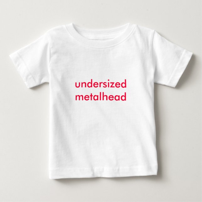 Camiseta De Bebé metalhead de tamaño insuficiente (Anverso)