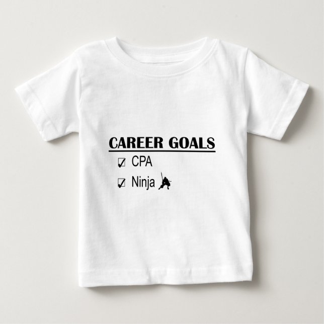 Camiseta De Bebé Metas de la carrera de CPA Ninja (Anverso)