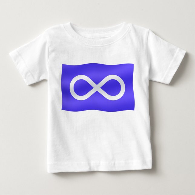 Camiseta De Bebé Metis Flag Bebé camiseta Primera Nación Toddler Sh (Anverso)