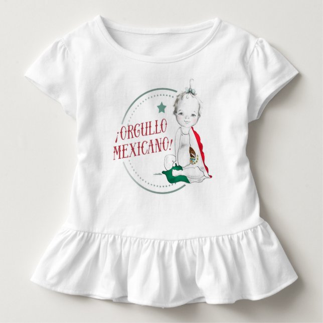 Camiseta De Bebé Mexicano Ruffle Shirt (Anverso)