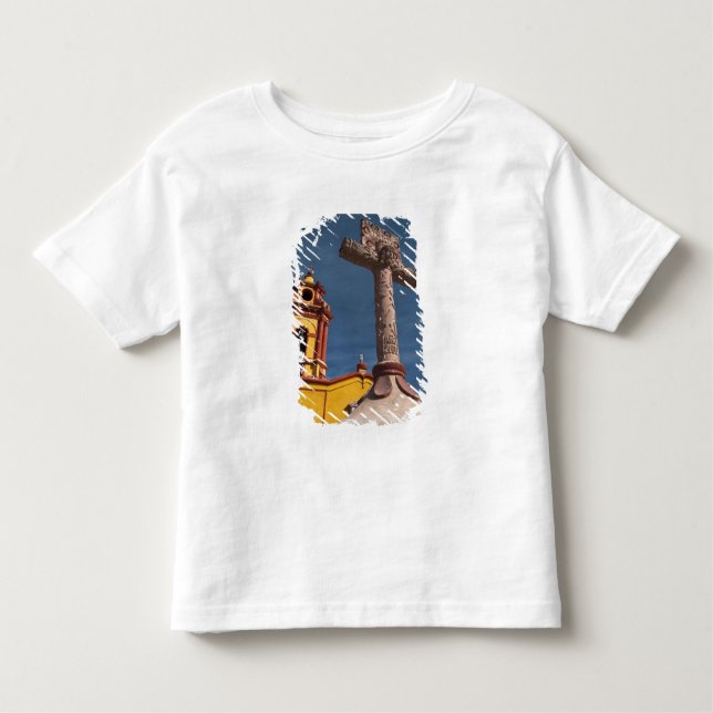 Camiseta De Bebé México, Bernal. Vista de la Iglesia de San Sebasti (Anverso)