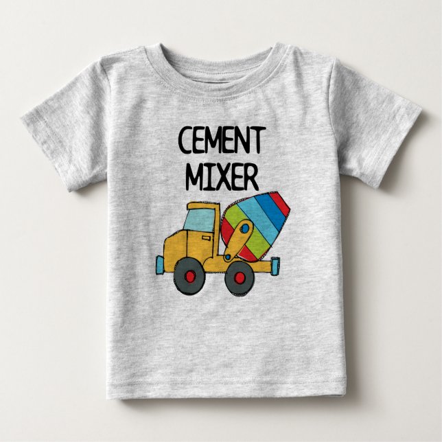 Camiseta De Bebé Mezclador de cemento (Anverso)
