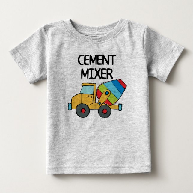 Camiseta De Bebé Mezclador de cemento (Anverso)