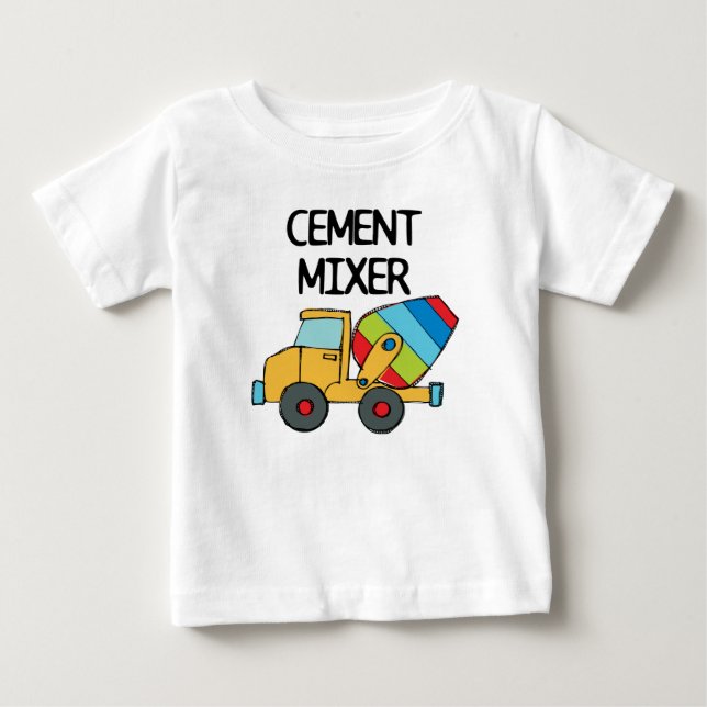 Camiseta De Bebé Mezclador de cemento (Anverso)