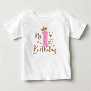 Camiseta De Bebé Mi 1er Cumpleaños
