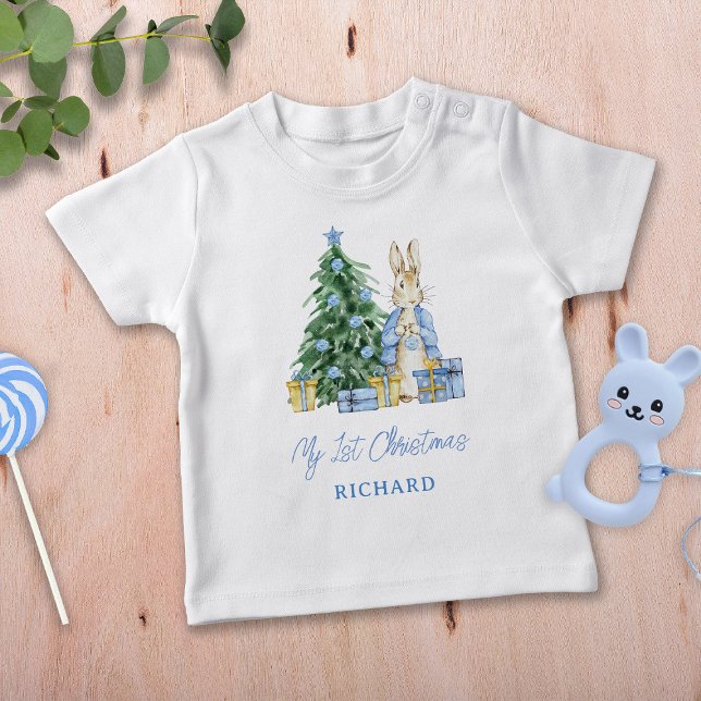 Camiseta De Bebé Mi 1er Navidad Peter Rabbit (Subido por el creador)