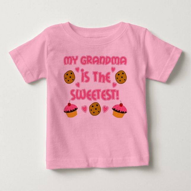 Camiseta De Bebé Mi abuela (Anverso)